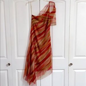 BCBGMaxAzria one shoulder dress preowned